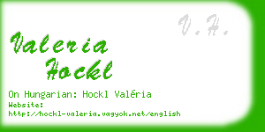 valeria hockl business card